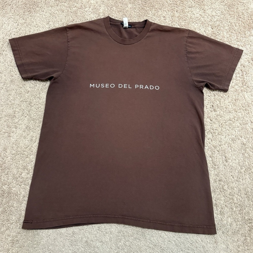 Museo del Prado Art Museum T-Shirt Men's Large Brown American Apparel
